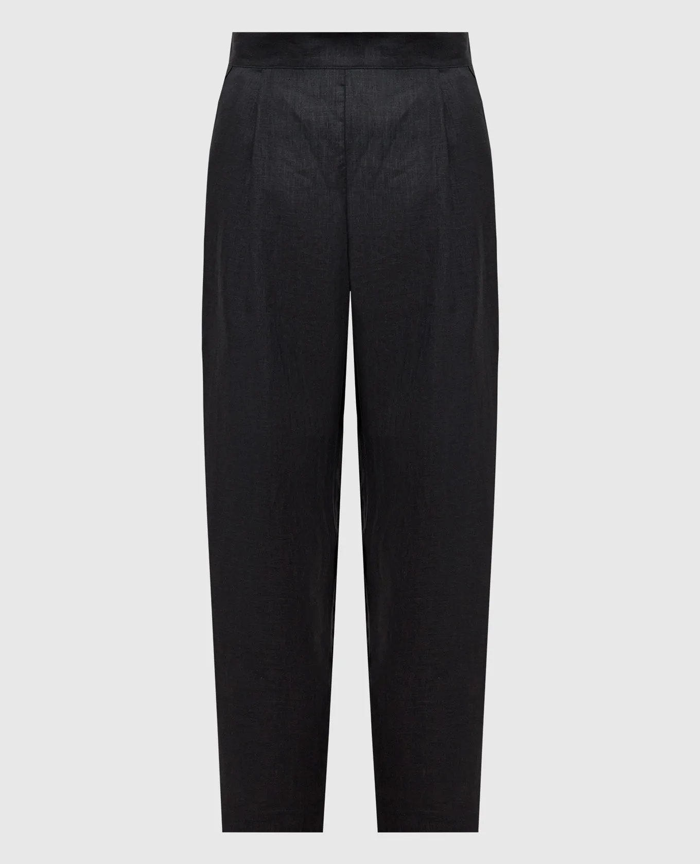 Asceno Andon black linen pants