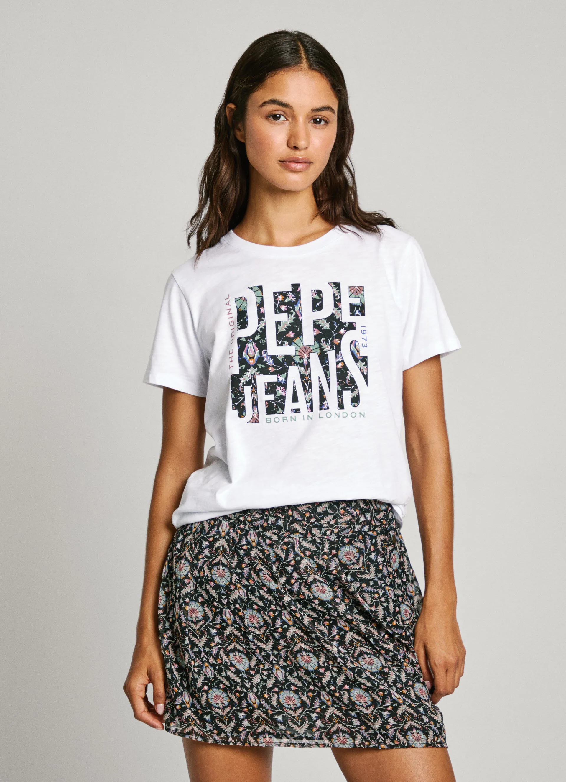 camiseta logo estampado fit regular