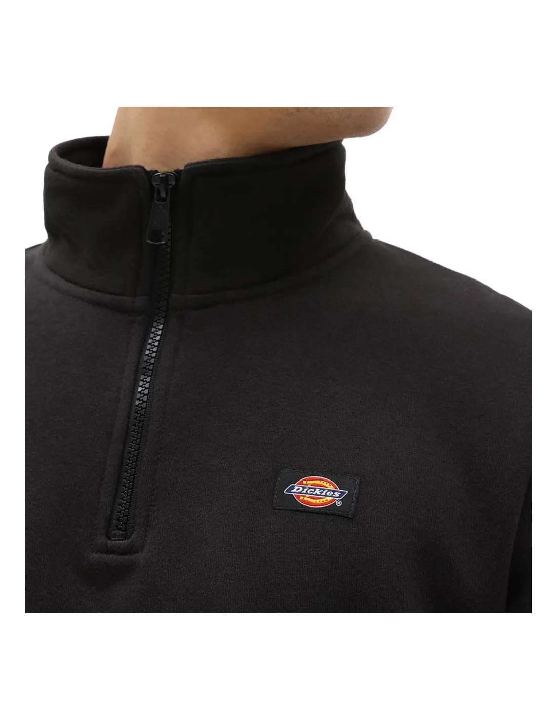 DICKIES OAKPORT QUARTER ZIP BLACK