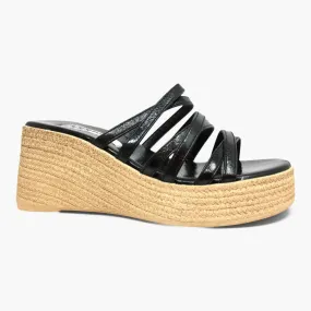 HAZEL - Sandalias de tiras con plataforma y tacón