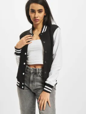 Ladies 2-tone College Sweatjacket