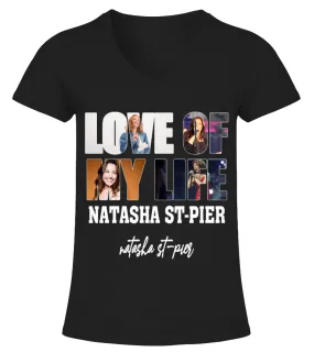 LOVE OF MY LIFE - NATASHA ST-PIER Camiseta cuello pico Mujer