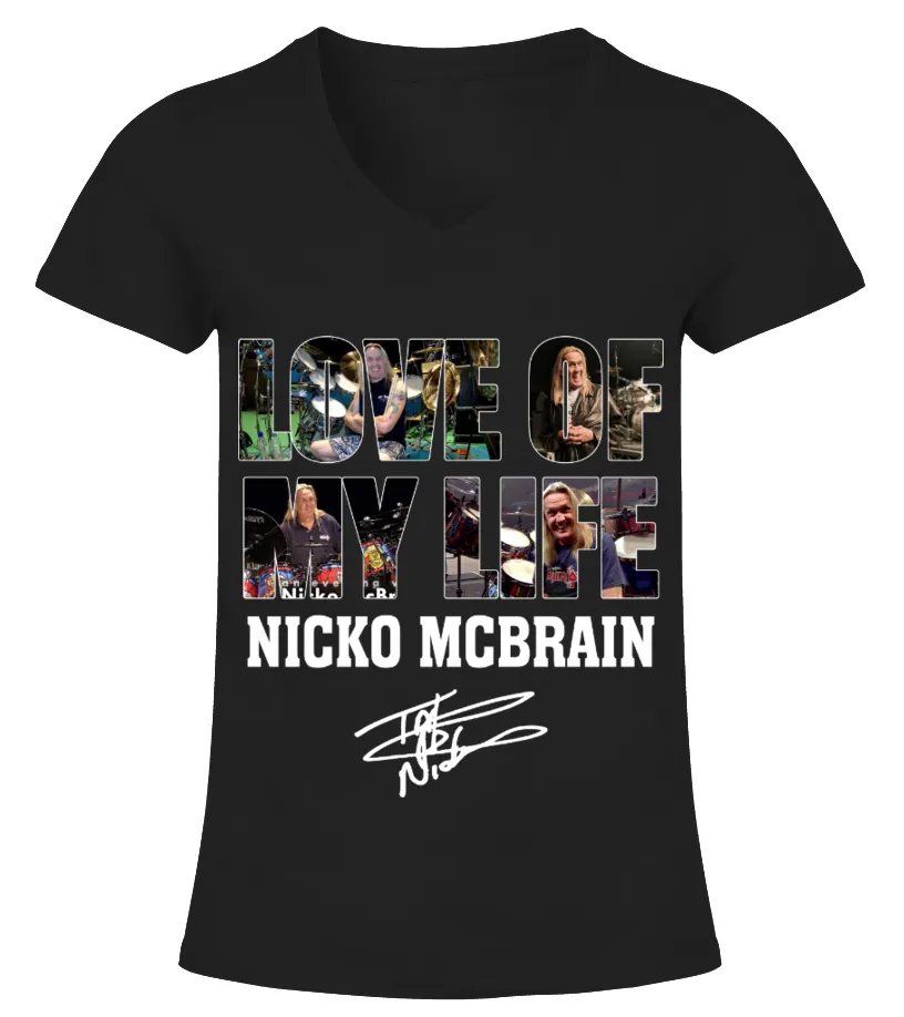 LOVE OF MY LIFE  NICKO MCBRAIN CAMISETA CUELLO PICO MUJER