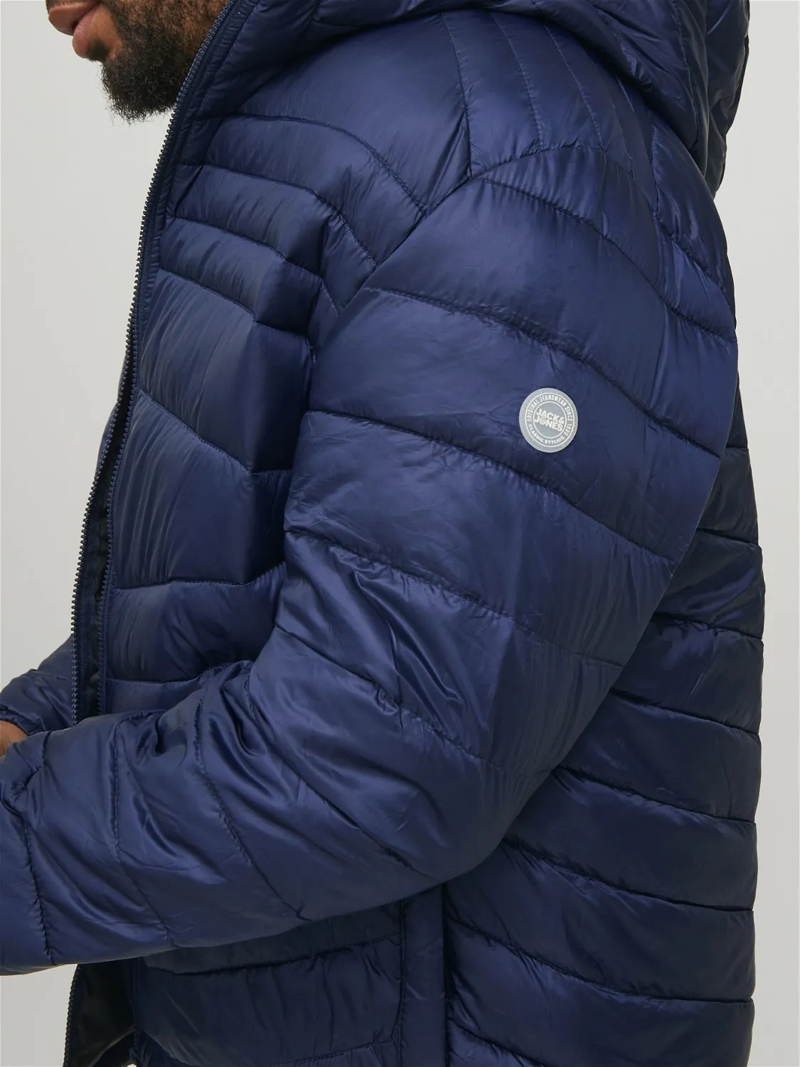 Plus Size Chaqueta corta acolchada | Azul oscuro | Jack & Jones®