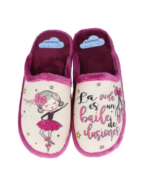 Suaveflex - Zapatillas Casa Bailarina Beige