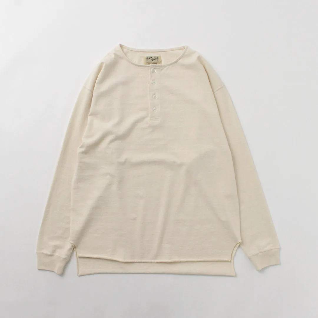 Tema de la ciudad / tobillo Henley L / s Tee