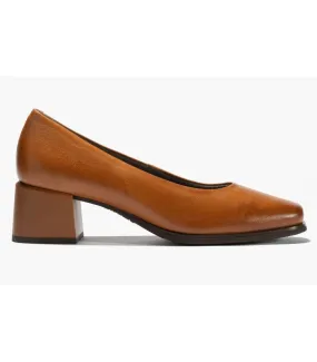 Zapato salón para mujer en piel cuero
